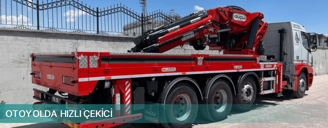 Oğlananası İlçemi Otoyolda Hızlı Çekici
